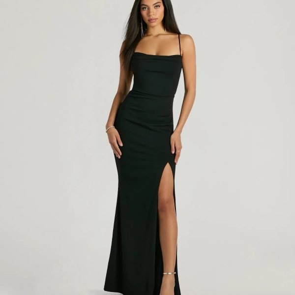 Carol Sleeveless Slit Mermaid Formal Dress